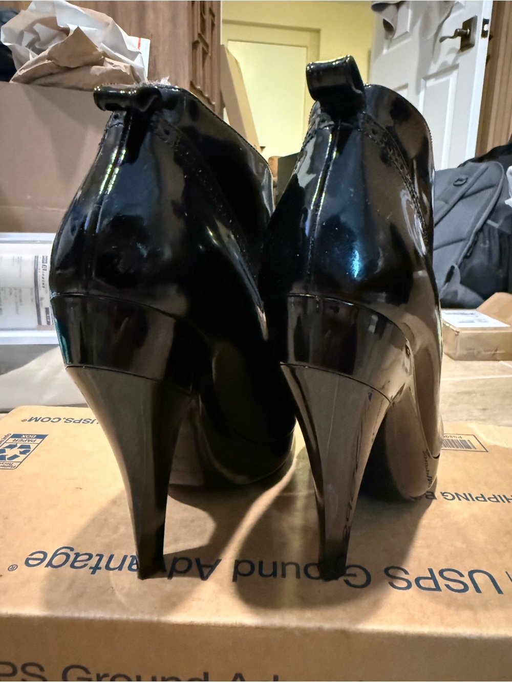 Burberry Prorsum Black Patent Leather Lace-Up Boot 40.5 / 8 - 8.5 US RARE - Picture 7 of 9